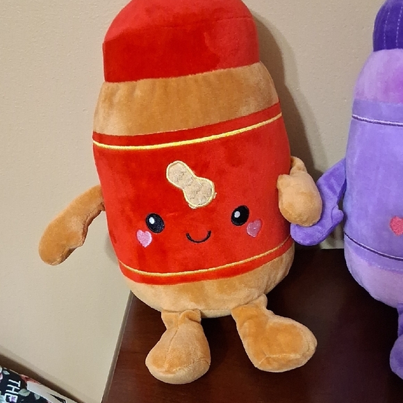 Adorable Peanut Butter and Jelly Plush Set. NWT. - Picture 3 of 14